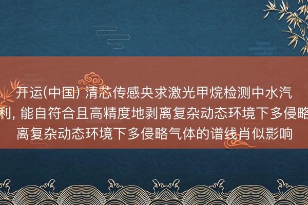 开运(中国) 清芯传感央求激光甲烷检测中水汽谱线侵略扣除作为专利， 能自符合且高精度地剥离复杂动态环境下多侵略气体的谱线肖似影响